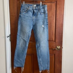 Zara light washed denim jeans